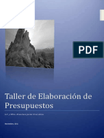 Taller de Elaboracion de Presupuestos