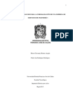 Plan de Negocios para La Formalización de Una Empresa de Servicios de Ingeniería