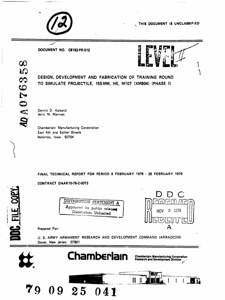 Design and Development of an Economical 155mm Training Projectile | PDF ...