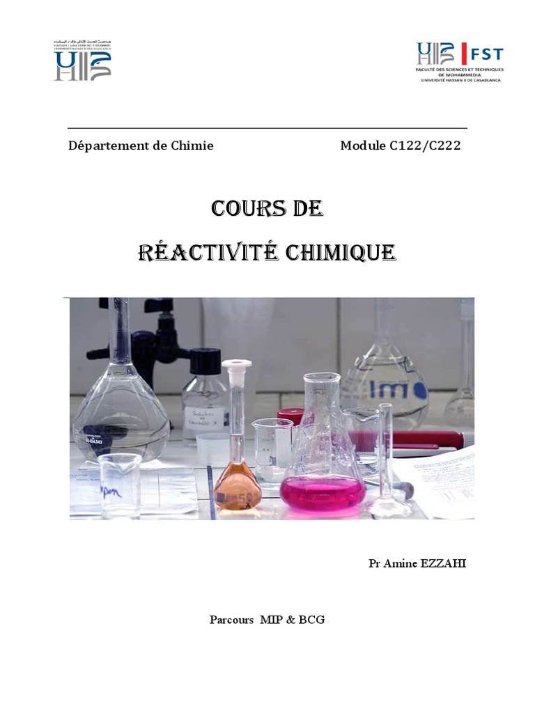 Réactivité chimique et équilibres acido-basiques | PDF | Réaction d ...