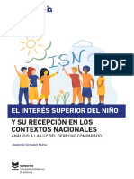 El Interés Superior Del Niño y Su Recepción en Los Contextos Nacionales Análisis A La Luz Del Derecho Comparado