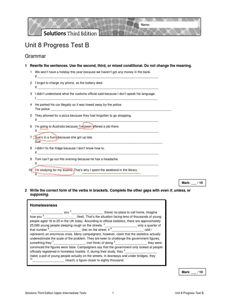 Unit 8 Progress Test B Answers | PDF | Rosa Parks | Jim Crow Laws