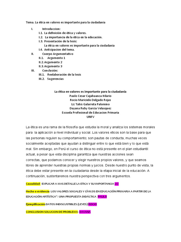 Ensayo Argumentativo | PDF