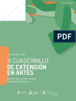 III Cuadernillo de Extensión en Artes (2021)