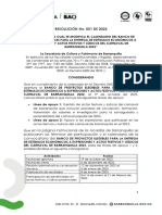 Resolucion 001 de 2023 Ajuste Calendario Portafolio Carnaval