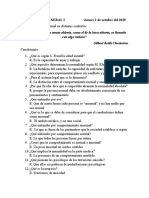 PSICOLOGIA GENERAL I Viernes 2 de Octubre Del 2020