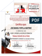 Certificado - JOSE MANUEL PORTILLA MARTINEZ