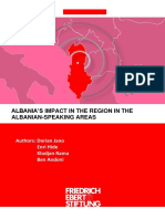 Albania'S Impact in The Region in The Albanian-Speaking Areas