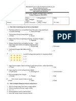 Soal PAS I Kelas 1 Tema 3