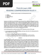 RC Rules 2 Practice Passages