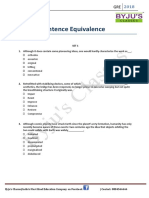 GRE 2018 Sentence Equivalence Practice Sets