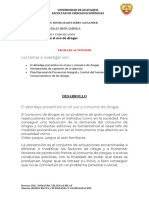 TRABAJO AUTÓNOMO Prevencion de Drogas