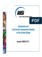 Standardization and Conformity Assessment Bodies - United States
