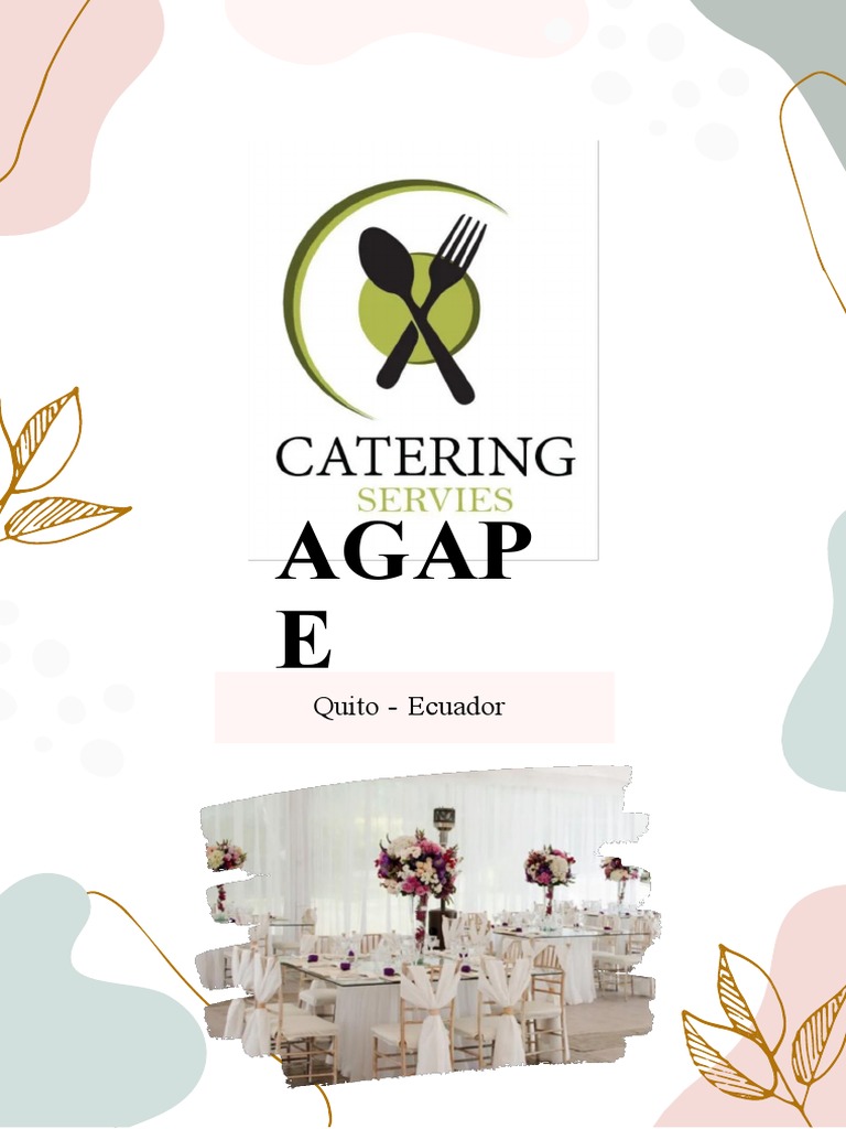 Menú de Catering Agape en Quito | PDF | Comida y bebida | Cocina
