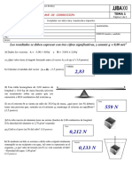 FÍSICA - CLAVE DE CORRECCIÓN Primer Parcial 2022-2 TEMA 1