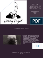 Los 14 Principios de Henry Fayol