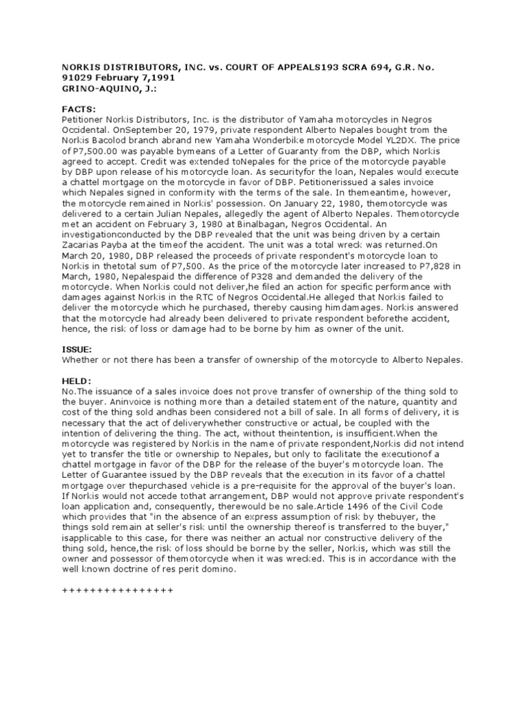 05 Norkis Distributors Digest PDF Invoice Ownership