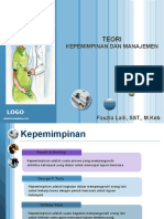 Teori Kepemimpinan Dan Manajemen