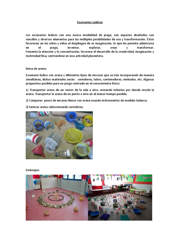 Escenarios Lúdicos | PDF