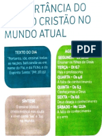 A Importância Do Ensino Cristão No Mundo Atual.