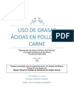 Uso de Grasas Ácidas en Pollos de Carne