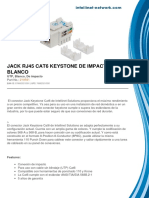 Jack Rj45 Cat6 Keystone de Impacto Blanco