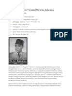 Biografi Ir Soekarno Presiden Pertama Indonesia