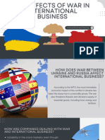 The Effects of War in International Business