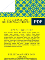 Studi Gender Dan Kelembagaan Kopri