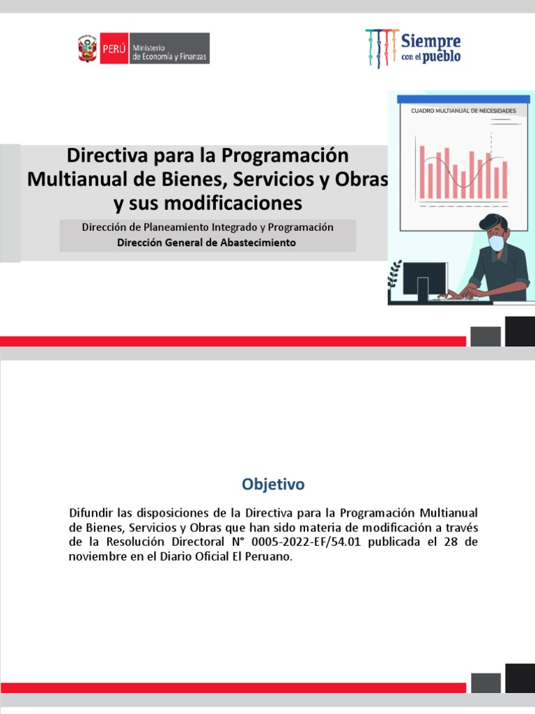 Directiva para la Programación Multianual de Bienes, Servicios y Obras ...