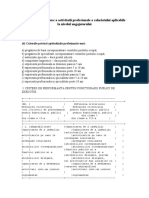 Criteriile de Evaluare A Activitatii Profesionale A Salariatului Aplicabile La Nivelul Angajatorului