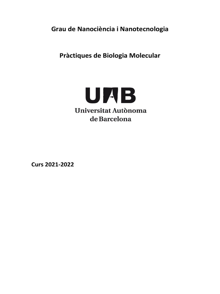 Protocol Bio Mol 2021-2022 - CV | PDF