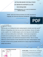 Methods of Water Body Extraction Based On Remote Sensing & Gis Techniquies