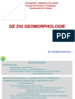 Geomorphologie Support I