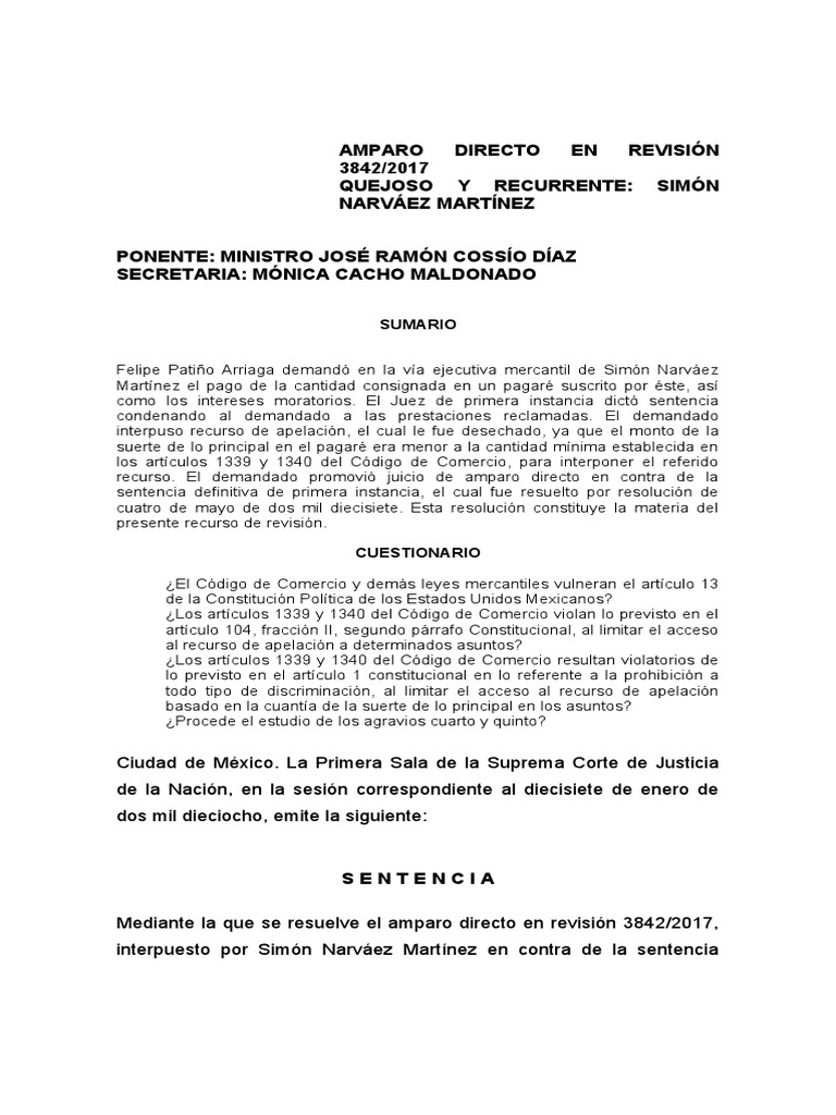 Código de Comercio Inconstitucional PDF Constitución Sentencia (ley)
