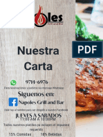 Carta Napoles Grill y Bar