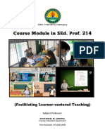 2022 Learning Course Package in SEd Prof 214 Facilitating Learner Centered Curriculum