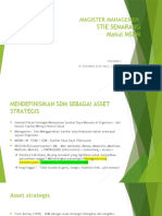 MSDM SEBAGAI ASSET STRATEGIS