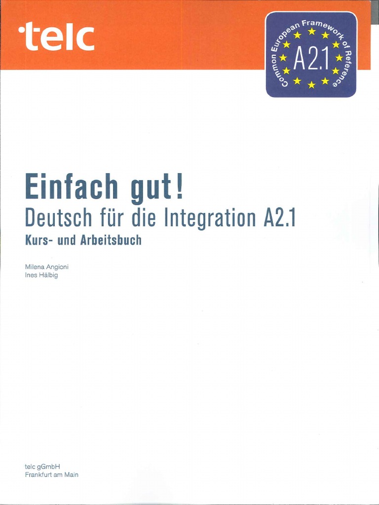 Telc Einfach Gut A2.1 Kurs Und Arbeitsbuch PDF