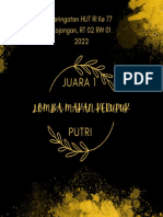 HUT RI lomba juara Kajongan 2022