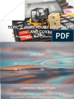 TOPIC 2 Warehouse Equipment and Cost S