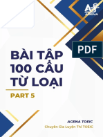 100 CÂU TỪ LOẠI PART 5 (PHẦN 1)