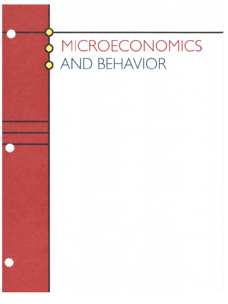 Microeconomics and Behavior by Robert H. Frank | PDF