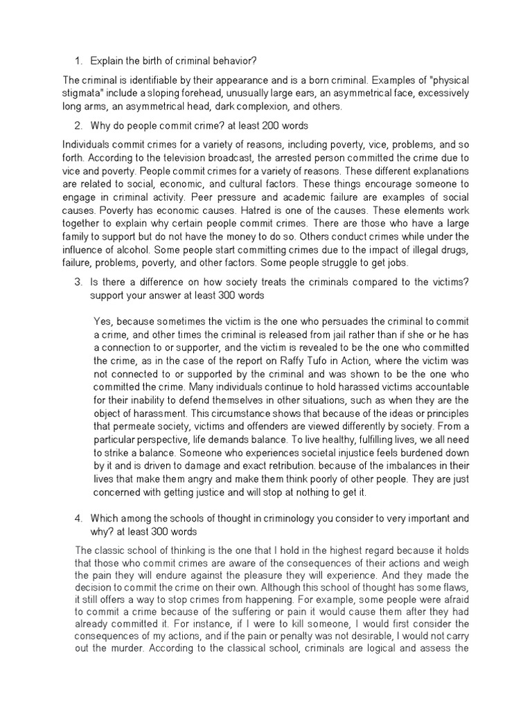 An Analysis of the Importance of Classifying Crimes and Understanding