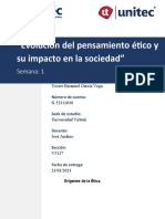 Tarea 1.1 "Evolución Del Pensamiento Ético y Su Impacto en La Sociedad"