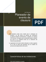 Evento de clausura LPQ Gourmet: planeador con protocolo e ítems