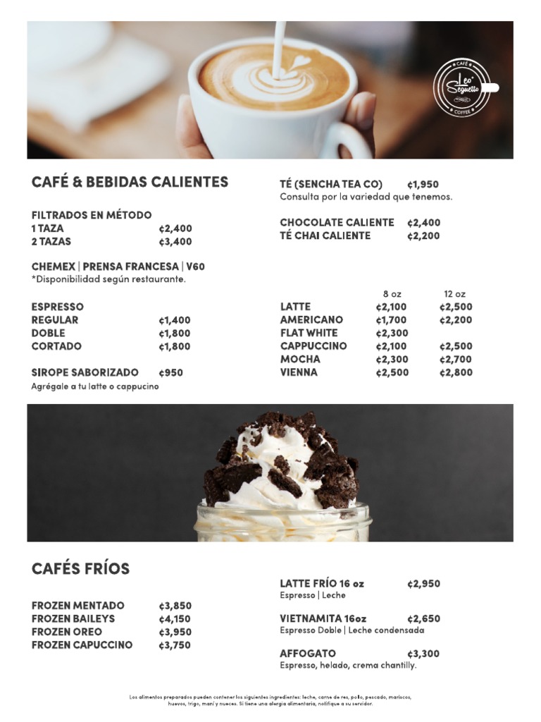 Menu Entre Nous Nueva Version PDF | PDF