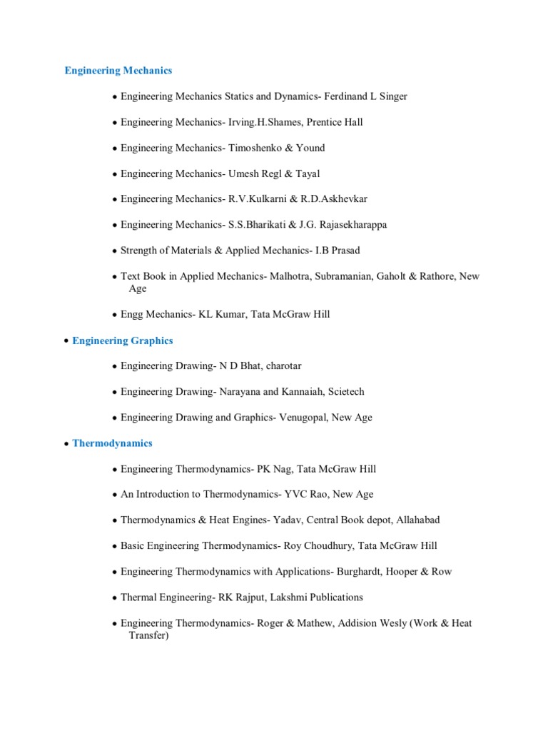 Mechanical Engineering Resources PDF | PDF