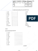 English - Grade 7 - Third Term Test 2019 - Ruwanwella Rajasinghe MV