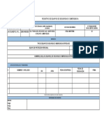 Registro de Equipos de Seguridad o Emergencia